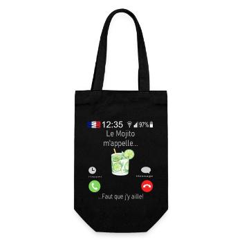 Le Mojito M appelle Faut que j y aille - Sac à bouteille - noir - Devant