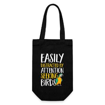 Gelbbrustara Papagei Blue And Yellow Macaw - Geschenkbeutel für Flaschen - Schwarz - Vorne