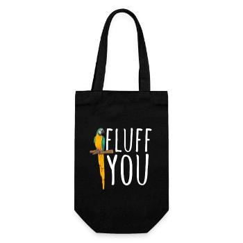 Ara à poitrine jaune Perroquet bleu et ara jaune - Sac à bouteille - noir - Devant