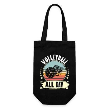Volleyball - Gift Bag for Bottles - black - Front