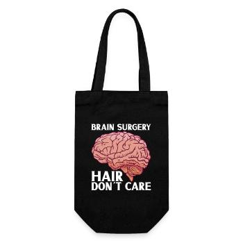 Brain Surgery Joke Brain Surgery Awareness Gift - Gift Bag for Bottles - black - Front