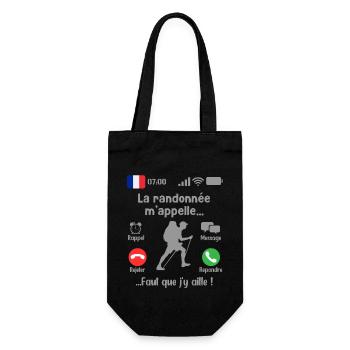 La randonnée M'appelle Faut que j'y aille! - Sac à bouteille - noir - Devant