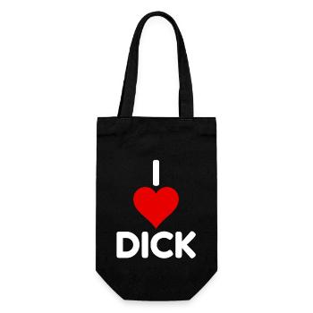 Drôle de grossier j’aime Dick - Sac à bouteille - noir - Devant