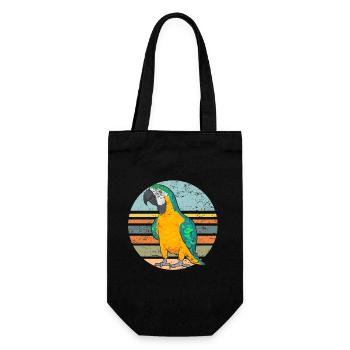 Ara à poitrine jaune Perroquet bleu et ara jaune - Sac à bouteille - noir - Devant