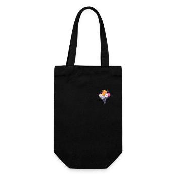 Patch Novelty Flowers Humor Cool Daisies Lovers - Gift Bag for Bottles - black - Front