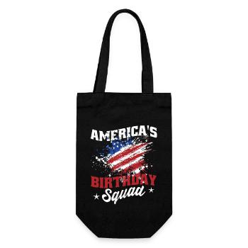 Americas Birthday Squad - Geschenkbeutel für Flaschen - Schwarz - Vorne