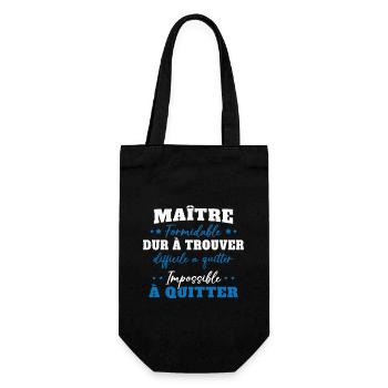 Maître formidable idée cadeau maître d'école - Sac à bouteille - noir - Devant
