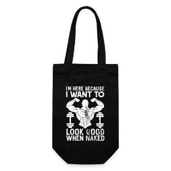 Je suis ici parce que je veux bien paraître quand je - Sac à bouteille - noir - Devant