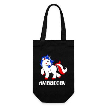 4. Juli Americorn - Geschenkbeutel für Flaschen - Schwarz - Vorne