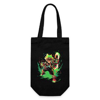 Waldjunge: Gaming-Legende mit coolem Flash Design - Geschenkbeutel für Flaschen - Schwarz - Vorne