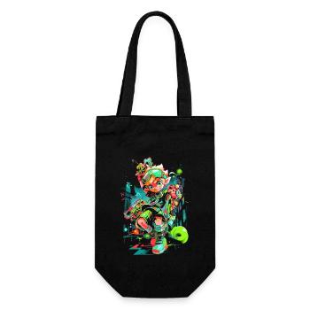 Cooles Design: Waldjunge: Die Legende des Gamings - Geschenkbeutel für Flaschen - Schwarz - Vorne