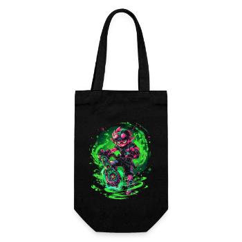 Legendärer Waldjunge: Zwilichtiges Gaming-Design - Geschenkbeutel für Flaschen - Schwarz - Vorne