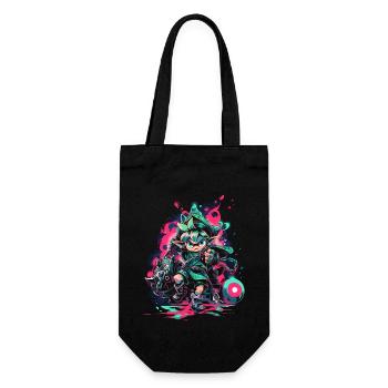 Waldjunge: Legendärer Gaming-Held im coolen Design - Geschenkbeutel für Flaschen - Schwarz - Vorne