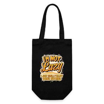 Je ne suis pas paresseux, j’aime vraiment ne rien faire - Sac à bouteille - noir - Devant