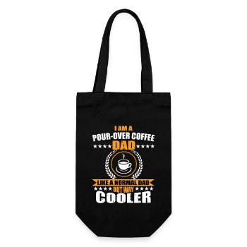 Cadeau de papa au café filtré à la main - Sac à bouteille - noir - Devant