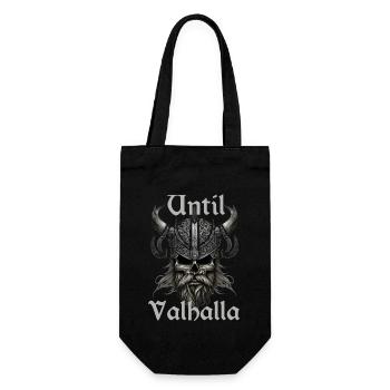 Viking Design - Jusqu’au Valhalla - Sac à bouteille - noir - Devant