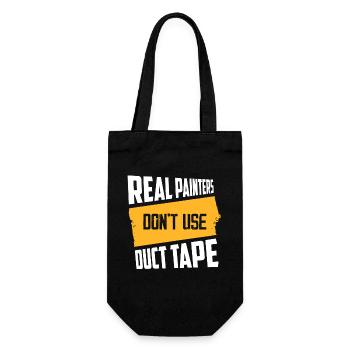 Real Painters Don't Use Duct Tape Job Profession - Gift Bag for Bottles - black - Front
