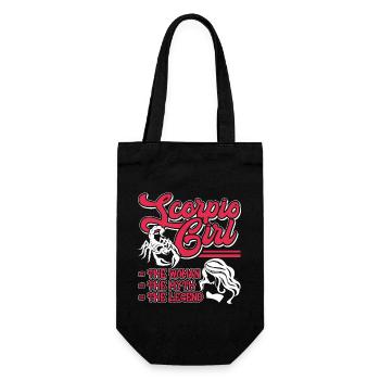 Scorpio Scorpio girl The Myth The Legend - Gift Bag for Bottles - black - Front