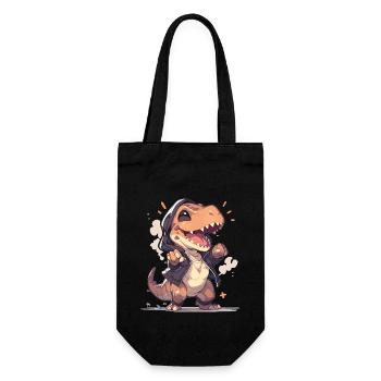 Dino Baby T- Rex Baby Trex Dinos Dinosaurier - Geschenkbeutel für Flaschen - Schwarz - Vorne