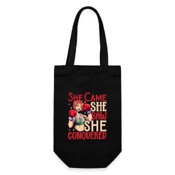 Women's Boxing Women's Boxing Boxer Women - Gift Bag for Bottles - black - Front
