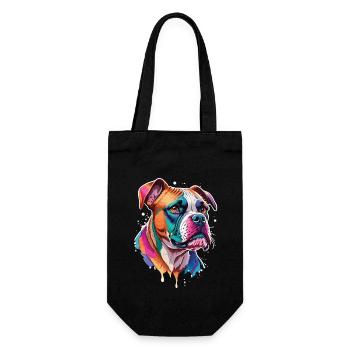 Dogs Boxer Dog Funny Pet Love - Gift Bag for Bottles - black - Front