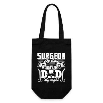 Surgeon Surgeon By DayDad By Night - Gift Bag for Bottles - black - Front