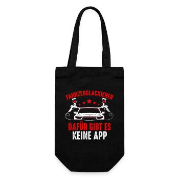 Lackierer Fahrzeuglackierer Autolackierer - Geschenkbeutel für Flaschen - Schwarz - Vorne