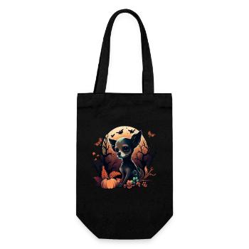 Chihuahua Costume d'Halloween - Citrouille - Sac à bouteille - noir - Devant