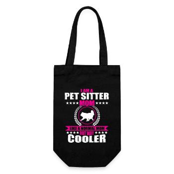 Pet sitter mothers and wives - Gift Bag for Bottles - black - Front