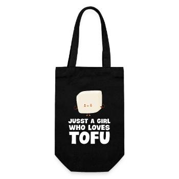 Juste une fille qui aime Tofus - Sac à bouteille - noir - Devant