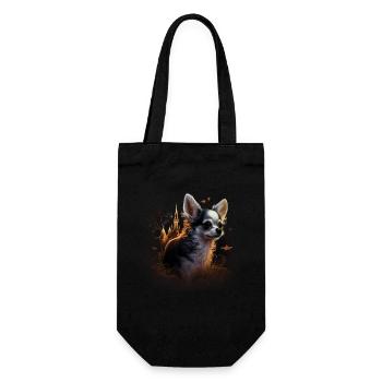 Chihuahua Costume d'Halloween - Citrouille - Sac à bouteille - noir - Devant