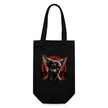 Chihuahua Costume d'Halloween - Citrouille - Sac à bouteille - noir - Devant