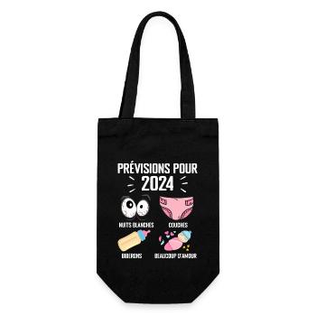 Prévisions pour 2024 Humour Futur Papa pour 2024 - Sac à bouteille - noir - Devant