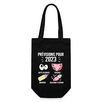 Prévisions pour 2023 Humour Futur Papa pour 2023 - Sac à bouteille - noir - Devant