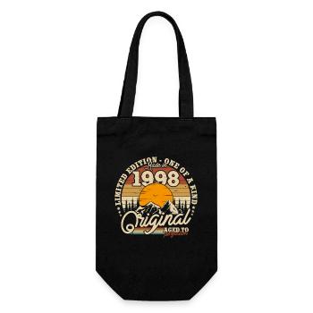 Vintage 1998 Geburtstagsgeschenk - Geschenkbeutel für Flaschen - Schwarz - Vorne