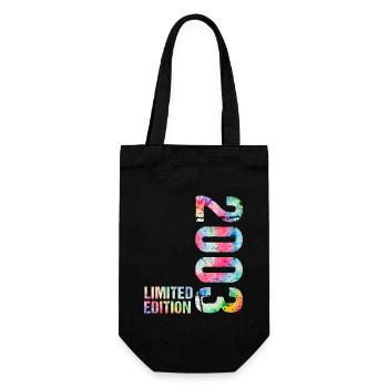 18 JAHRE 18. GEBURTSTAG LIMITED EDITION 2003 - Geschenkbeutel für Flaschen - Schwarz - Vorne