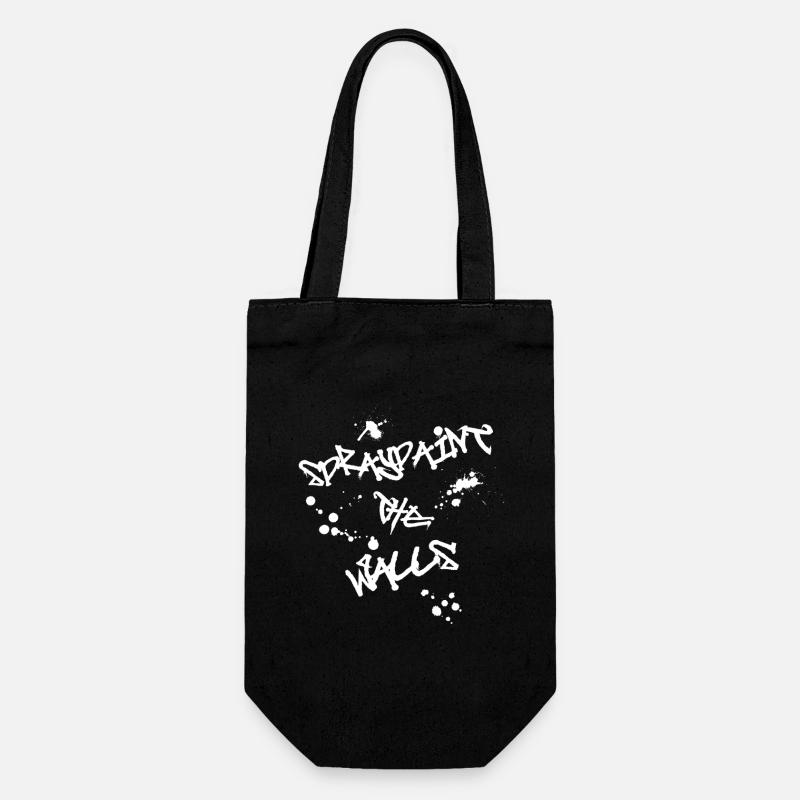 Spraypaint Les murs - Sac à bouteille - noir