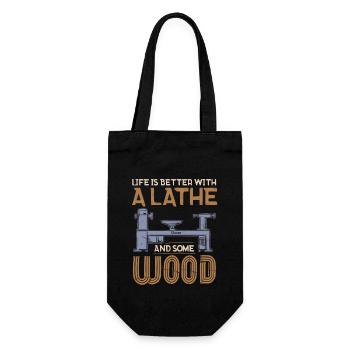 Turning Wood Lathe Lathe - Gift Bag for Bottles - black - Front