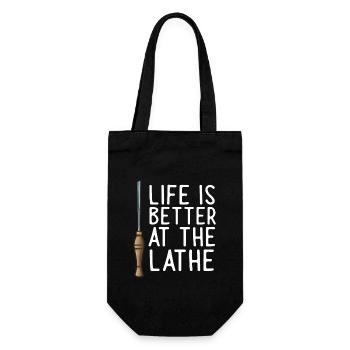 Turning Wood Lathe Lathe - Gift Bag for Bottles - black - Front