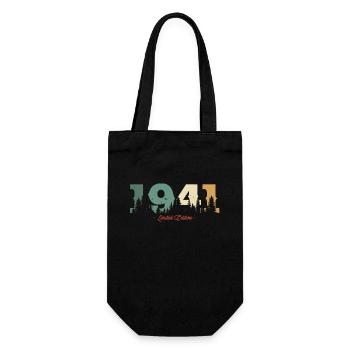 Vintage 1941 Birthday Gift - Gift Bag for Bottles - black - Front