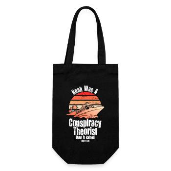 Noé était un théoricien du complot et il pleuvait - Sac à bouteille - noir - Devant