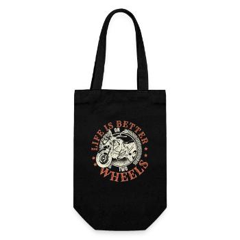 La vie est meilleure sur deux roues - Sac à bouteille - noir - Devant