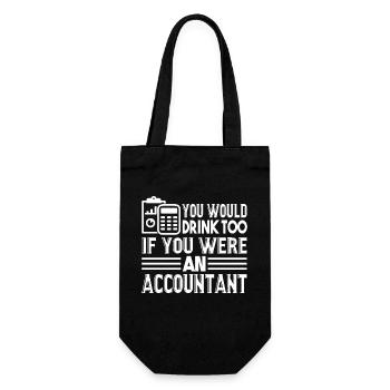 Accountant If You Were An Accountant - Gift Bag for Bottles - black - Front