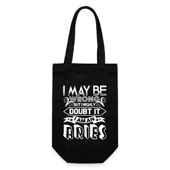 Aries I'm An Aries Sign of Zodiac - Gift Bag for Bottles - black - Front