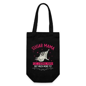 Short-headed glider Sugar Glider - Gift Bag for Bottles - black - Front