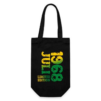 1968 Juli Limited Edition Geburtstag Geschenk - Geschenkbeutel für Flaschen - Schwarz - Vorne