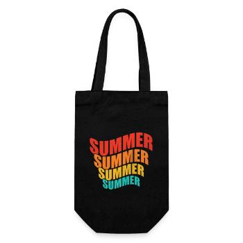 Sommer Sommer - Geschenkbeutel für Flaschen - Schwarz - Vorne