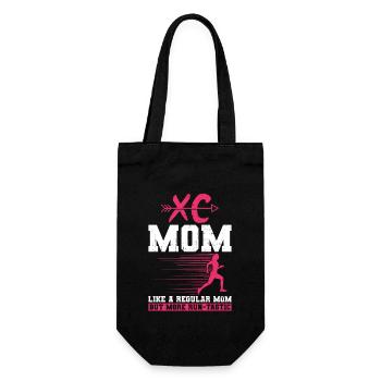 Xc Running Mom Design Für Eine Cross Country - Geschenkbeutel für Flaschen - Schwarz - Vorne