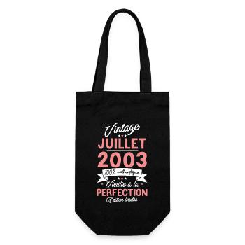 Cadeau d'anniversaire 20 ans - Juillet 2003 - Sac à bouteille - noir - Devant
