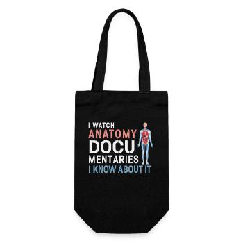 Anatomie Dokumentarfilme Medizin - Geschenkbeutel für Flaschen - Schwarz - Vorne